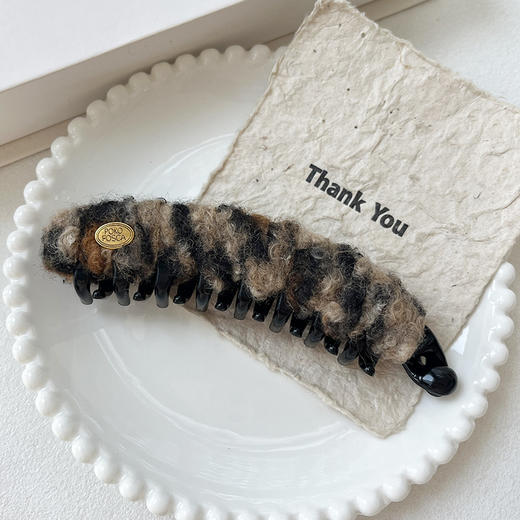 日常百搭豹纹毛毛香蕉夹-纪念日百货门店同款168099411 商品图3