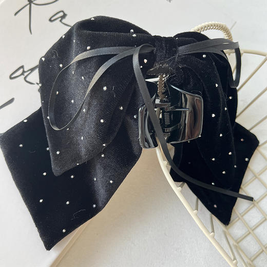 丝绒烫钻马尾抓发夹-纪念日百货门店同款167795415 商品图2