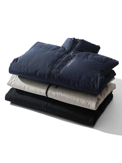 D121327绗缝户外运动休闲纯色立领拉链款羽绒服 商品图4