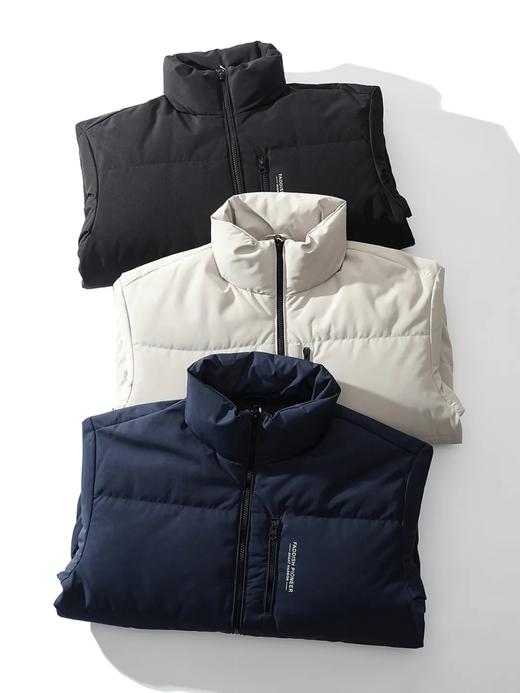 D121327绗缝户外运动休闲纯色立领拉链款羽绒服 商品图6