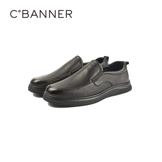 千百度2026春季柔感鞋高级羊皮革柔软细腻男时尚休闲鞋A26155102 商品图4