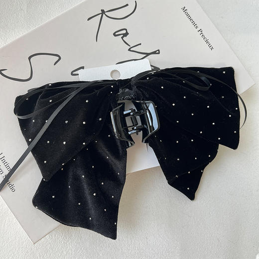 丝绒烫钻马尾抓发夹-纪念日百货门店同款167795415 商品图1