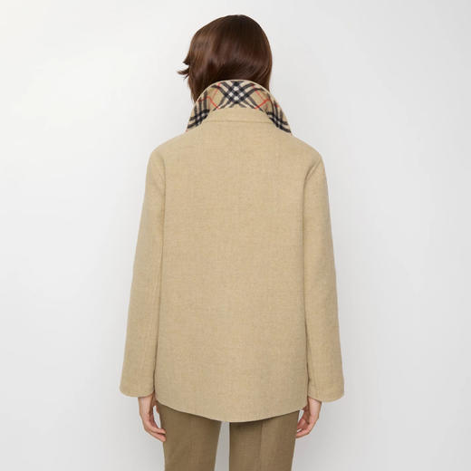 BURBERRY 巴宝莉 女士羊毛外套 卡其色 8110904 C1309 商品图4