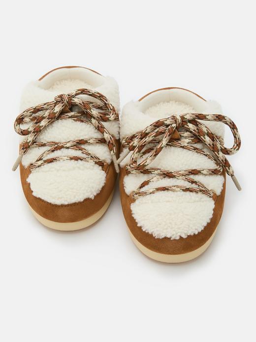Moon Boot - Mb Evx Mule Shearling - Whisky/Off White - 女装 - 雪地靴 - 棕色/白色 商品图3