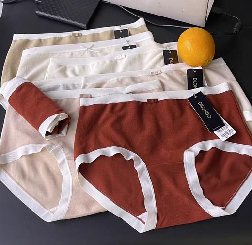 迪兰多磨绒棉蚕丝内裤中腰舒适透气高弹1295141 商品图0