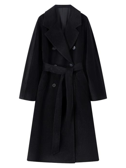 N°28 2025秋冬新款复古双排扣大衣女中长款8855A1D860  商品图4