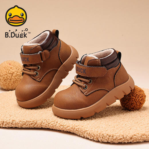 B.Duck小黄鸭童鞋冬季雪地靴23-32码 B5686872 商品图3