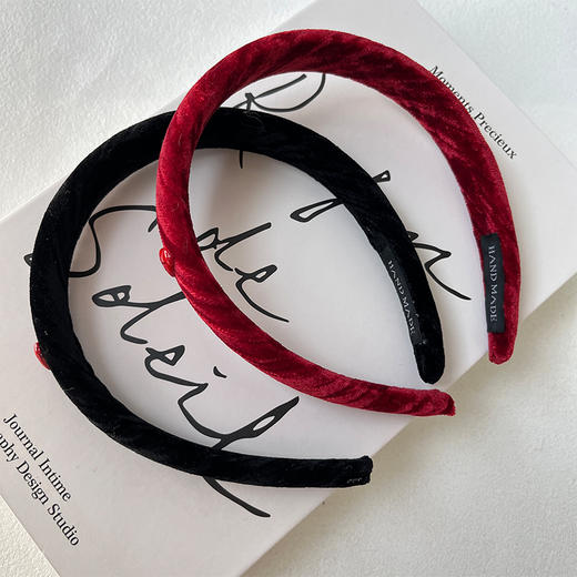 丝绒爱心标发箍-纪念日百货门店同款167795431 商品图0