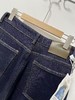 12.12【清仓】内里磨毛绒～窄版深蓝牛仔直筒裤-喜出 商品缩略图2