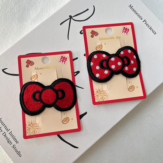 可爱蝴蝶结边夹发夹-纪念日百货门店同款168243495 商品图1