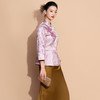 A60732 新中式提花外套搭配旗袍可穿2025秋冬新款妈妈显瘦气质上衣 商品缩略图1