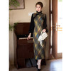 旗袍冬装2025新款长袖民国风复古新中式年轻款冬季加绒厚款秋冬裙 商品缩略图0