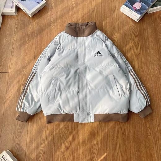 D121338秋冬新品三杠拼接立领加厚面包服棉服 商品图4