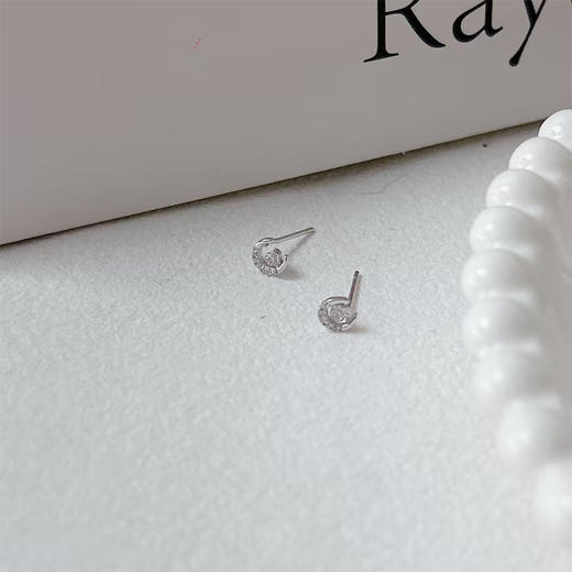 超闪锆石耳蜗钉925银耳钉女养耳洞耳骨钉S925耳环-纪念日百货门店同款168247218 商品图1