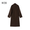 N°28 2025秋冬新款羊毛呢大衣女中长款通勤风显瘦韩版气质毛呢外套8855A1D580  商品缩略图1