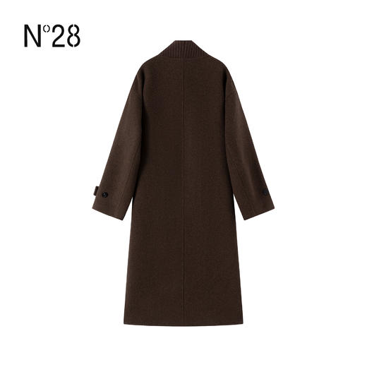 N°28 2025秋冬新款羊毛呢大衣女中长款通勤风显瘦韩版气质毛呢外套8855A1D580  商品图1