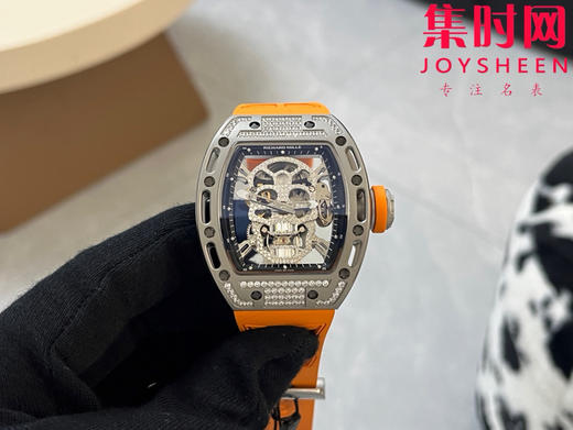 理查德米勒 RM052骷髅满天星 钻圈款 男士腕表 搭载定制一体手动上链机械机芯 商品图0