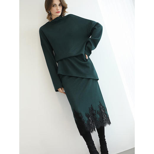 COCOBELLA气质一字领针织衫2025新款慵懒风气质毛衣MZ0073-4 商品图2