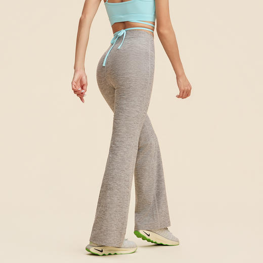 跃牌【禅语梵心】高腰显瘦云感雪花纱长裤修身防卷边瑜伽裤女CK3531 商品图1