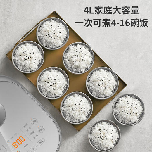 苏泊尔（SUPOR） 电饭煲4L家用球型厚釜多功能智能预约2-8人大容量柴火饭煮饭锅 SF40FC99 商品图4