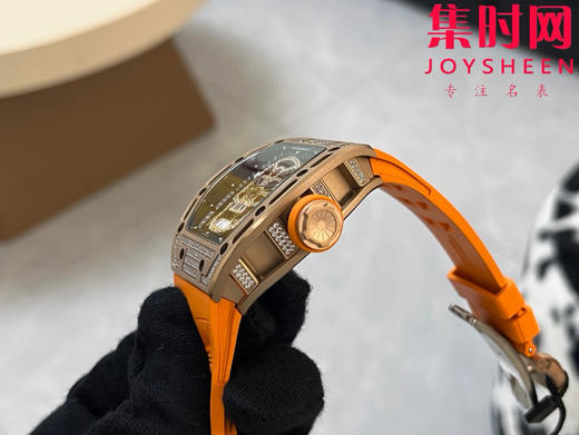 理查德米勒 RM052骷髅满天星 钻圈款 男士腕表 搭载定制一体手动上链机械机芯 商品图5