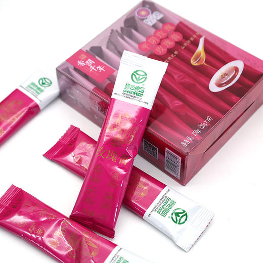 平阴玫瑰玫瑰膏25gx10袋独立包装便携调味冲饮酱膏 商品图2