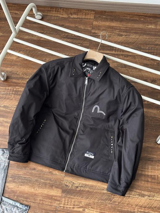 福神 2025冬季新品男士商标刺绣翻领加厚休闲通勤夹克外套 商品图3