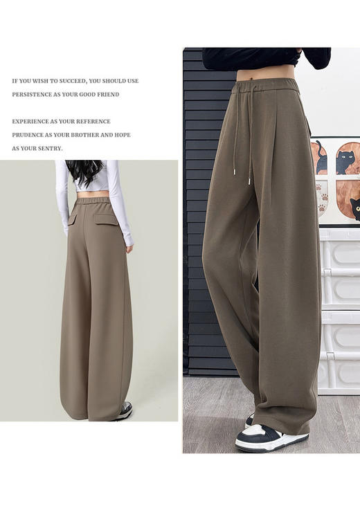 【YW】无忧购冬季加绒加长羊毛蚕丝华棉弯刀裤8810（截单后3-5天发货） 商品图8