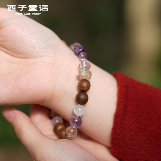 【预售3-5天】灵隐文创 沉香水晶手串高能量多宝水晶手链 商品图4