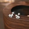 可爱小木马耳骨钉S925耳环-纪念日百货门店同款168247197 商品缩略图0