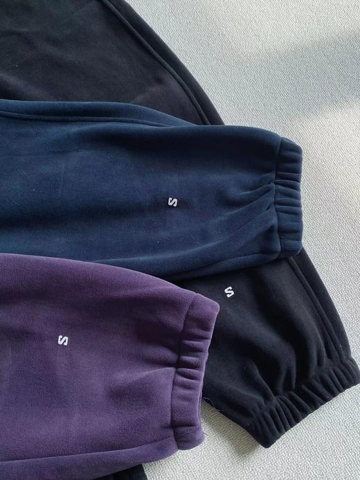 D121333秋冬新款松紧腰束脚奥粒绒休闲裤长裤 商品图5