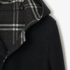 BURBERRY 巴宝莉 女士双面羊毛连帽裹身大衣 黑色 8110898 C1307 商品缩略图2