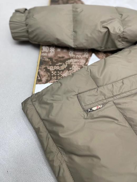 D121313轻便保暖情侣款蓬松立领拼接羽绒服 商品图6