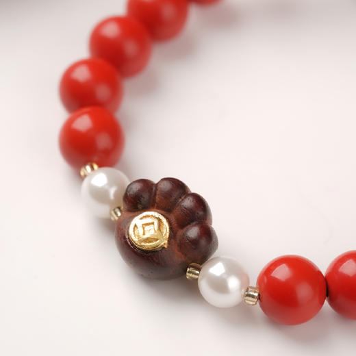 一念七宝 伸手来财 | 朱砂小叶紫檀猫爪手串 商品图3