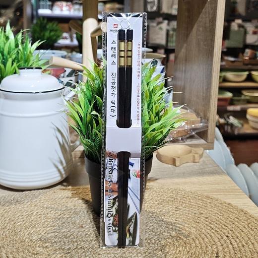 9187美居宝一对装合金筷子金四环 商品图0