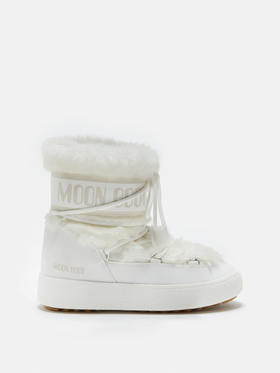 Moon Boot - Mb Ltrack Faux Fur Wp - White - 女装 - 雪地靴 - 白色