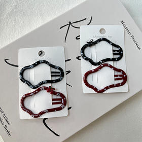 云朵滴油印花对装发夹-纪念日百货门店同款168243479