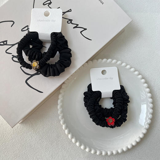 小花多尺寸超柔组合皮筋（3个）-纪念日百货门店同款167949672 商品图1