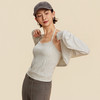 跃牌【禅语梵心】裸感磨毛运动长袖女修身透气坎肩跑步健身瑜伽服罩衫CX3545 商品缩略图3
