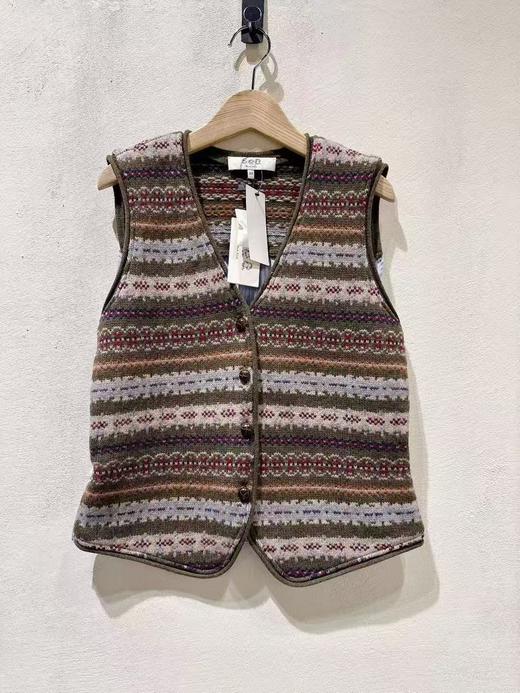 女款拼接提花针织背心开衫lv 商品图0