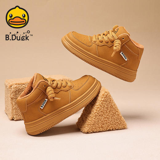 B.Duck小黄鸭童鞋冬季高帮板鞋26-30码 B5686919 商品图4