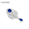 GAONAS  中古枭鹰 古典臻丽优雅蓝色胸针11074ZB 商品缩略图1