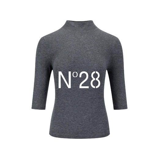 N°28 2025秋季薄款毛针织衫透气提花长袖针织衫895381T047  商品图1