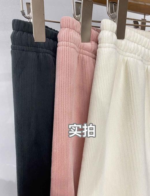 雪尼尔加绒阔腿奶油裤-纪念日百货门店同款167943211 商品图1