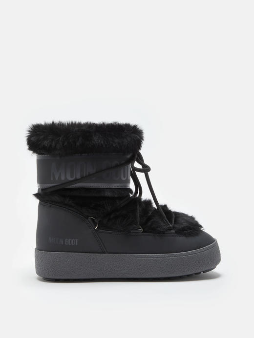 Moon Boot - Mb Ltrack Faux Fur Wp - Black - 女装 - 雪地靴 - 黑色 商品图0