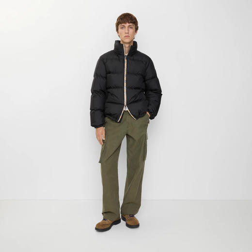 BURBERRY 巴宝莉 男士马术骑士徽标格纹斯诺登羽绒服 黑色 8110196 A1189 商品图4