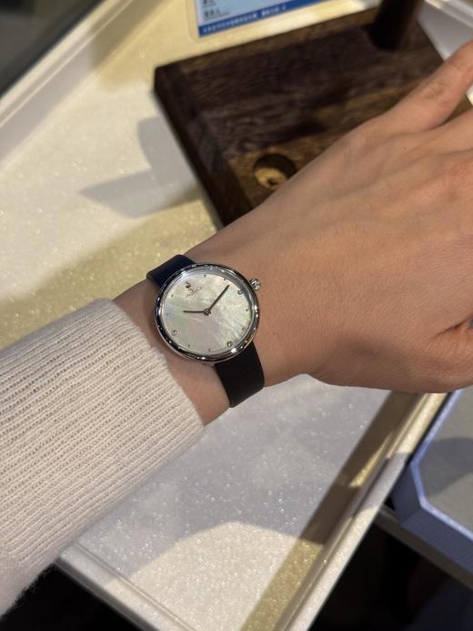 【欧泊款12颗天然钻石手表SS519】✅欧泊石表盘，澳洲🦘国家级宝石✨梦幻又浪漫～ ✅宝石镜面耐磨耐用，绢细头层牛皮表带带起来很舒服，显手细～-PWJCY 商品图8