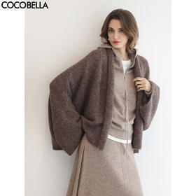 COCOBELLA温柔气质针织开衫设计感毛衣通勤外套MZ3220-3