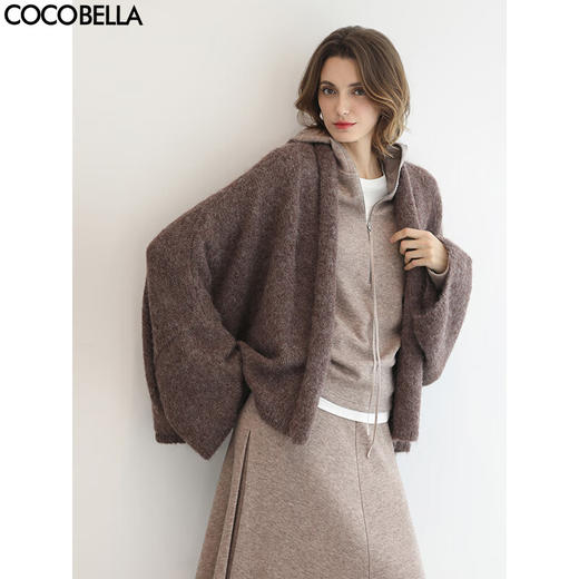 COCOBELLA温柔气质针织开衫设计感毛衣通勤外套MZ3220-3 商品图0