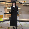 奢姿大码女装2025冬季时尚撞色娃娃领套装胖妹妹气质小香风穿搭9954970595 商品缩略图4